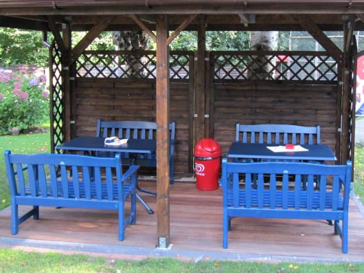 Unser neuer Pavillon im Herbst 2010